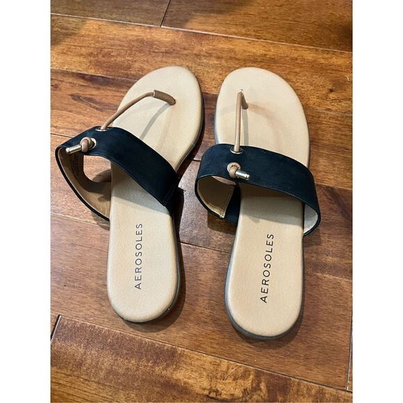 🩷 Aerosoles slide flip flop size 12 worn once - Picture 1 of 3